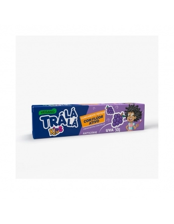 CREME DENTAL TRALALA UVA C/ FLUOR 50G