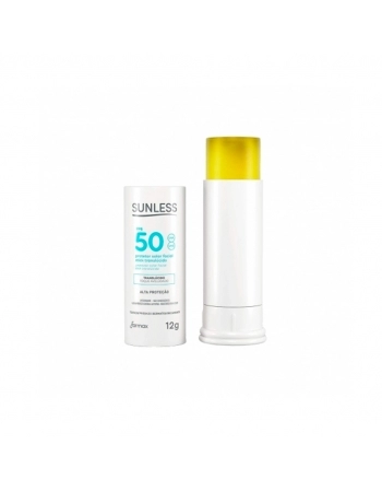 PROTETOR SOLAR FACIAL STICK FPS50 TRANSLUCIDO SUNLESS 12G