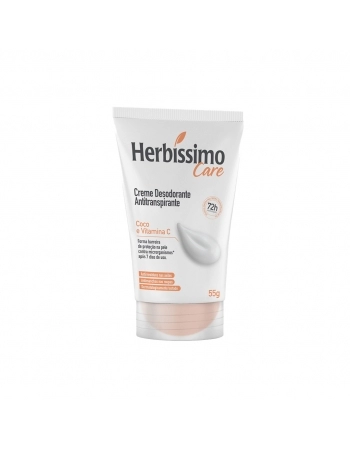 DESODORANTE HERBISSIMO CARE BISNAGA 55G COCO E VITAMINA C