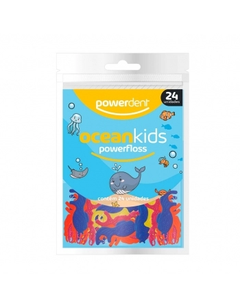 FIO DENTAL OCEAN KIDS POWERFLOSS 24UN