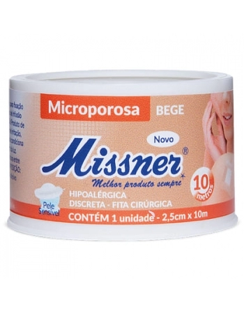 FITA MICROPOROSA 2,5X10 BEGE MISSNER