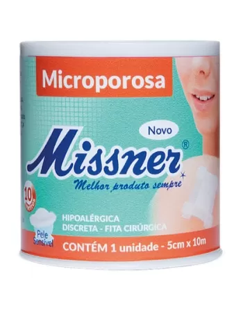 FITA MICROPOROSA 5X10 BRANCO MISSNER
