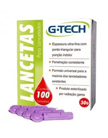 LANCETAS PARA LANCETADOR 30G C/100