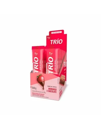 BARRA CEREAL TRIO MORANGO C/ CHOCOLATE C/12