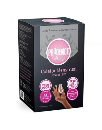 COLETOR MENSTRUAL SOFTCUP C/4 UN PRUDENCE