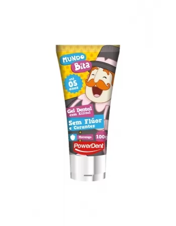 GEL DENTAL MUNDO BITA MORANGO R1465/ SEM FLUOR