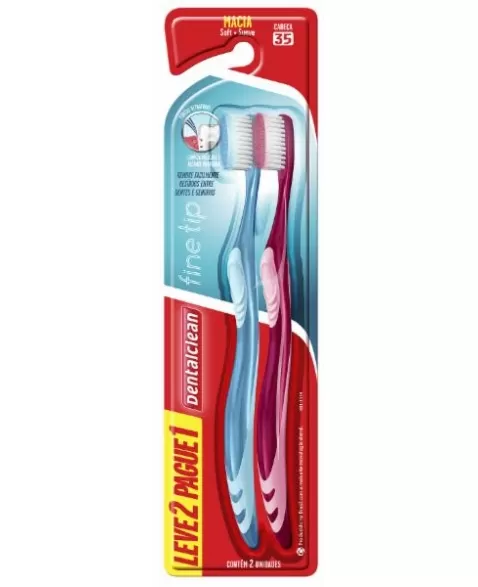 ESCOVA DENTAL FINE TIP MACIA LEVE 2 PAGUE 1 DENTALCLEAN