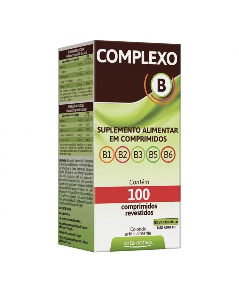 COMPLEXO B C/100 COMPR. ARTE NATIVA