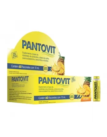 PANTOVIT ABACAXI 10ML C/60 FLACONETES