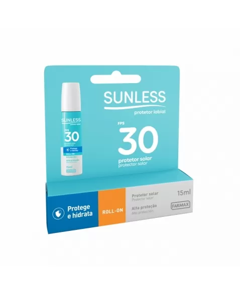 PROTETOR SOLAR LABIAL FPS30 SUNLESS 15ML