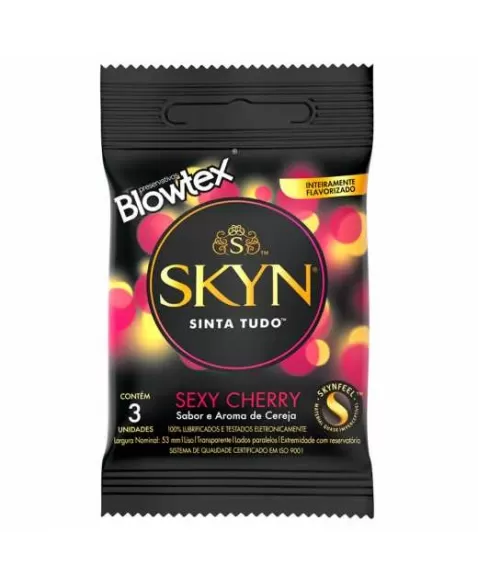 PRESERVATIVO BLOWTEX C/3 SKYN CHERRY